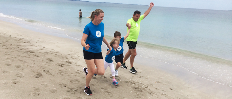 Beeliar family in training for the SIDS and Kids Sunshine Beach Run
