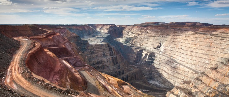 Kalgoorlie Boulder Super Pit gold mine in Western Australia