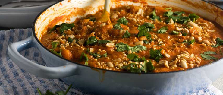 Chicken and Butternut Pumpkin Satay Curry