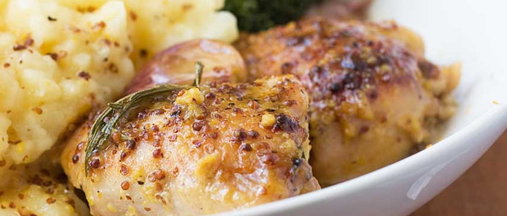 ‘No Recipe’ Baked Honey Mustard Chicken
