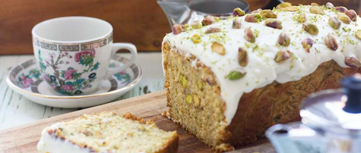 Pistachio, Lime and Zucchini Loaf